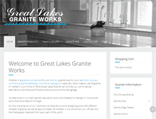 Tablet Screenshot of greatlakesgranite.com